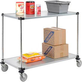 Global Industrial 188884 Nexel® Adjustable Shelf Cart w/2 Shelves, 800 Ib. Capacity, 48"L x 24"W x 40"H image.