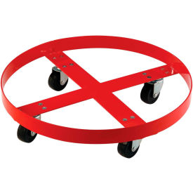 Global Industrial 233882 Global Industrial™ Drum Dolly for 55 Gallon Drum - Rubber Wheels 600 Lb. Capacity image.