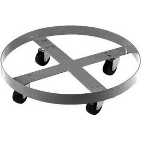 Global Industrial 233883 Global Industrial™ Stainless Steel Drum Dolly for 55 Gallon Drum - 800 Lb. Capacity image.