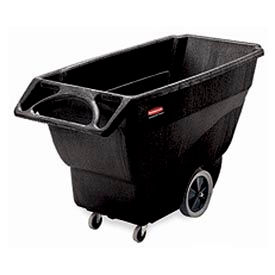 Rubbermaid® Utility Duty Structural Foam Plastic Tilt Truck 3/4 Cu. Yd. Cap 600Lbs. CapBlack