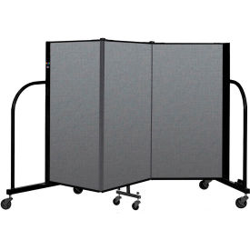 Screenflex Portable Room Divider 3 Panel, 4'H x 5'9