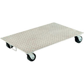 Aluminum Dolly PDA-1627-R-S-H 27""L x 16""W with Solid Deck & Rubber Wheels