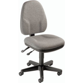 Global Industrial 252261GY Interion® Task Chair With Mid Back, Fabric, Gray image.