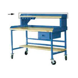 Built Rite Br BS126-BL Back And End Stops For 72" Riser - Blue image.