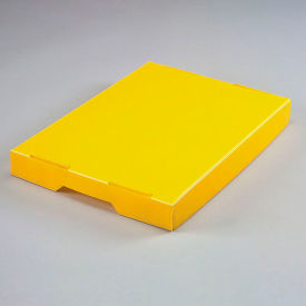 Global Industrial 257916YL Global Industrial™ Corrugated Plastic Postal Mail Tote Lid Yellow image.