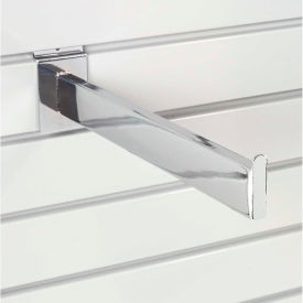 Global Industrial 331375 Global Industrial™ 12" Slat Wall Accessory Shelf Bracket Tubular image.