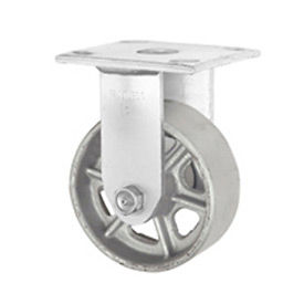 Casters, Wheels & Industrial Handling 3406-4 Faultless Rigid Plate Caster 3406-4 4" Steel Wheel image.