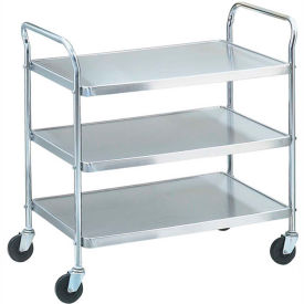 Vollrath Company 97106 Vollrath® 97106 - Stainless Steel Shelf Cart, KD, 500 Lbs. Capacity, 40-1/2"D x 21"W x 36-1/2"H image.