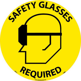 National Marker Company WFS15 Floor Signs - Safety Glasses Required image.