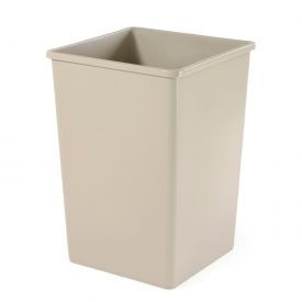 Rubbermaid Commercial Products FG395900BEIG 50 Gallon Square Rubbermaid Waste Receptacle - Beige image.