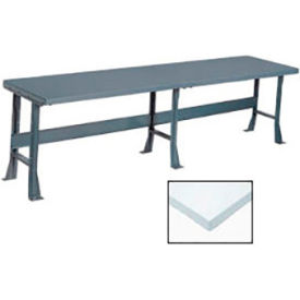 Global Industrial Production Workbench w/ Laminate Square Edge Top 96"W x 30"D Gray 