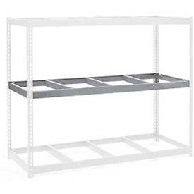 Global Industrial B2296966 Global Industrial™ Additional Shelf, Double Rivet, No Deck, 48"W x 48"D, Gray, USA image.