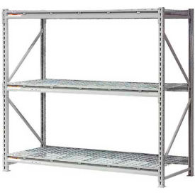 Global Industrial 504464 Global Industrial™ 3 Level, Extra HD Bulk Storage Rack, Wire Deck, Starter, 60"W x 24"D x 72"H image.