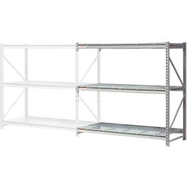 Global Industrial 504491 Global Industrial™ 3 Level, Extra HD Bulk Storage Rack, Wire Deck, Add On, 60"W x 24"D x 72"H image.