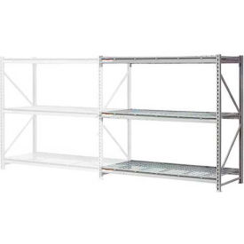 Global Industrial 504493 Global Industrial™ 3 Level, Extra HD Bulk Storage Rack, Wire Deck, Add On, 60"W x 48"D x 72"H image.
