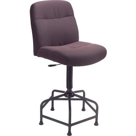 Global Industrial 506547 Interion® Big and Tall Stool - Fabric - Black image.