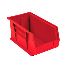 QUS265RD Quantum Plastic Storage Bin - Small Parts QUS265 8-1/4 x 18 x 9 Red