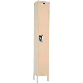 Hallowell® 1-Tier 1 Door Maintenance-Free Quiet Locker 12"Wx18"Dx78"H Tan Unassembled 