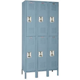 Lyon 2-Tier 6 Door Locker, Recessed Handle, 15 Lyon 2-Tier 6 Door Locker, Recessed Handle, 15