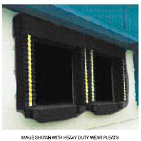 Chalfant Sewing Fabricators, Inc. 131-8X10BLACK Chalfant Black Dock Door Seal Model 131 Heavy Duty 40 Ounce 8W x 10H image.
