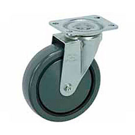 Casters, Wheels & Industrial Handling 499-3 Faultless Swivel Plate Caster 499-3 3" Polyurethane Wheel image.