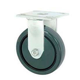 Casters, Wheels & Industrial Handling 7799-5 Faultless Rigid Plate Caster 7799-5 5" Polyurethane Wheel image.