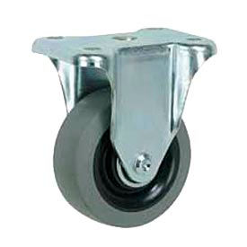 Casters, Wheels & Industrial Handling 3491-6 Faultless Rigid Plate Caster 3491-6 6" TPR Wheel image.