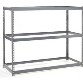 Global Industrial B2297001 Global Industrial 3 Shelf, Wide Boltless Shelving, 48"W x 24"D x 60"H, No Deck, USA image.