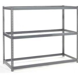 Global Industrial Wide Span Rack 48Wx48Dx60H, 3 Shelves No Deck 1200 Lb Cap. Per Level, Gray