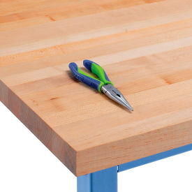 Global Industrial 601154 Global Industrial™ Workbench Top, Boos Maple Butcher Block Square Edge, 72"Wx30"Dx1-3/4" Thick image.