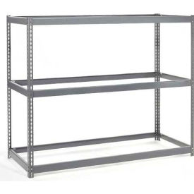 Global Industrial B2297124 Global Industrial 3 Shelf, Wide Boltless Shelving, 48"W x 24"D x 84"H, No Deck, USA image.