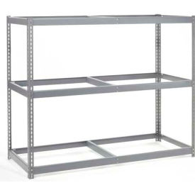 Global Industrial B2297063 Global Industrial 3 Shelf, Wide Boltless Shelving, 60"W x 48"D x 84"H, No Deck, USA image.