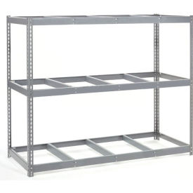 Global Industrial B2296979 Global Industrial 3 Shelf, Wide Boltless Shelving, 3300 lb Cap, 96"W x 36"D x 96"H, No Deck, USA image.