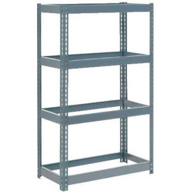 Global Industrial B2297596 Global Industrial 4 Shelf, Extra HD Boltless Shelving, Starter, 36"W x 18"D x 60"H, No Deck, USA image.