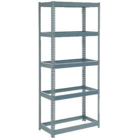 Global Industrial B2297231 Global Industrial 5 Shelf, Extra HD Boltless Shelving, Starter, 36"W x 12"D x 84"H, No Deck, USA image.