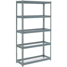 Global Industrial B2297196 Global Industrial 5 Shelf, Extra HD Boltless Shelving, Starter, 48"W x 12"D x 84"H, No Deck, USA image.