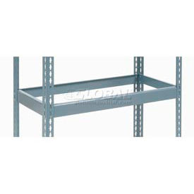 Global Industrial 601902 Global Industrial™ Additional Shelf, Double Rivet, No Deck, 36"W x 12"D, Gray image.