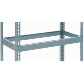 Global Industrial 601903 Global Industrial™ Additional Shelf, Double Rivet, No Deck, 36"W x 18"D, Gray image.