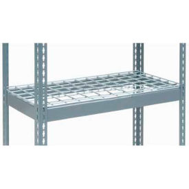 Global Industrial 601914 Global Industrial™ Additional Shelf, Double Rivet, Wire Deck, 36"W x 12"D, Gray image.
