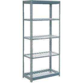 Global Industrial 5 Shelf Standard Duty Boltless Shelving Starter 36""W x 18""D x 84""H Wire Deck