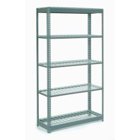 Global Industrial 5 Shelf Standard Duty Boltless Shelving Starter 48""W x 12""D x 96""H Wire Deck