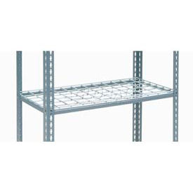 Global Industrial 601932 Global Industrial™ Additional Shelf, Single Rivet, Wire Deck, 36"W x 12"D, Gray image.