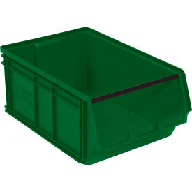 QMS743GN Quantum Magnum Plastic Stackable Storage Bin QMS743 18-3/8 x 29 x 11-7/8 Green