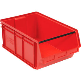 QMS743RD Quantum Magnum Plastic Stackable Storage Bin QMS743 18-3/8 x 29 x 11-7/8 Red