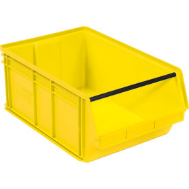 QMS743YL Quantum Magnum Plastic Stackable Storage Bin QMS743 18-3/8 x 29 x 11-7/8 Yellow