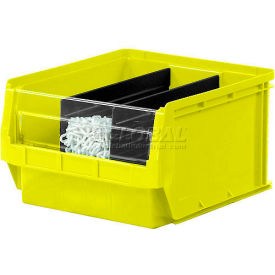 QMS533YL Quantum Magnum Plastic Stackable Storage Bin QMS533 12-3/8 x 19-3/4 x 11-7/8 Yellow
