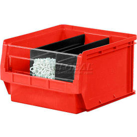 QMS531RD Quantum Magnum Plastic Stackable Storage Bin QMS531 12-3/8 x 19-3/4 x 5-7/8 Red