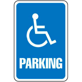 Global Industrial 649151 Global Industrial™ Aluminum Sign - Parking Sign - Handicap Symbol, .063" Thick, 649151 image.