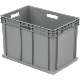 Global Industrial 662126 Global Industrial™ Solid Straight Wall Container, 23-3/4"Lx15-3/4"Wx16-1/8"H, Gray image.