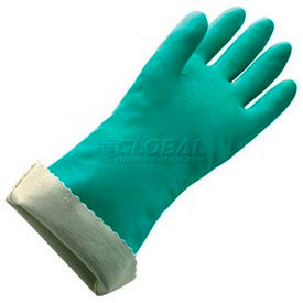 MAPA GLOVES C/O RCP 483429ZQK Flock Lined Large Nitrile Gloves - 18 Mil Size 9 - 1 Pair image.